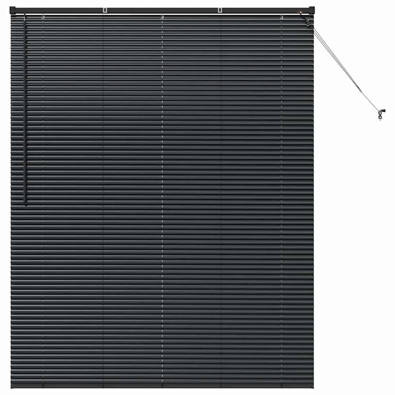 Load image into Gallery viewer, Vidaxl venetiaanse jaloezieën zwart 175 x 145 cm aluminium