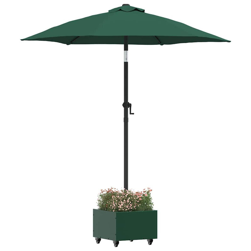 Load image into Gallery viewer, Vidaxl parasolvoet groen 45 x 45 x 45 cm staal