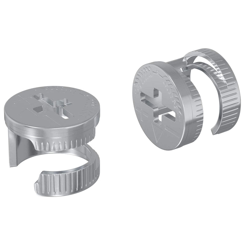 Load image into Gallery viewer, Vidaxl cam lock moeren 2 pcs zilver 12 x 10 mm staal