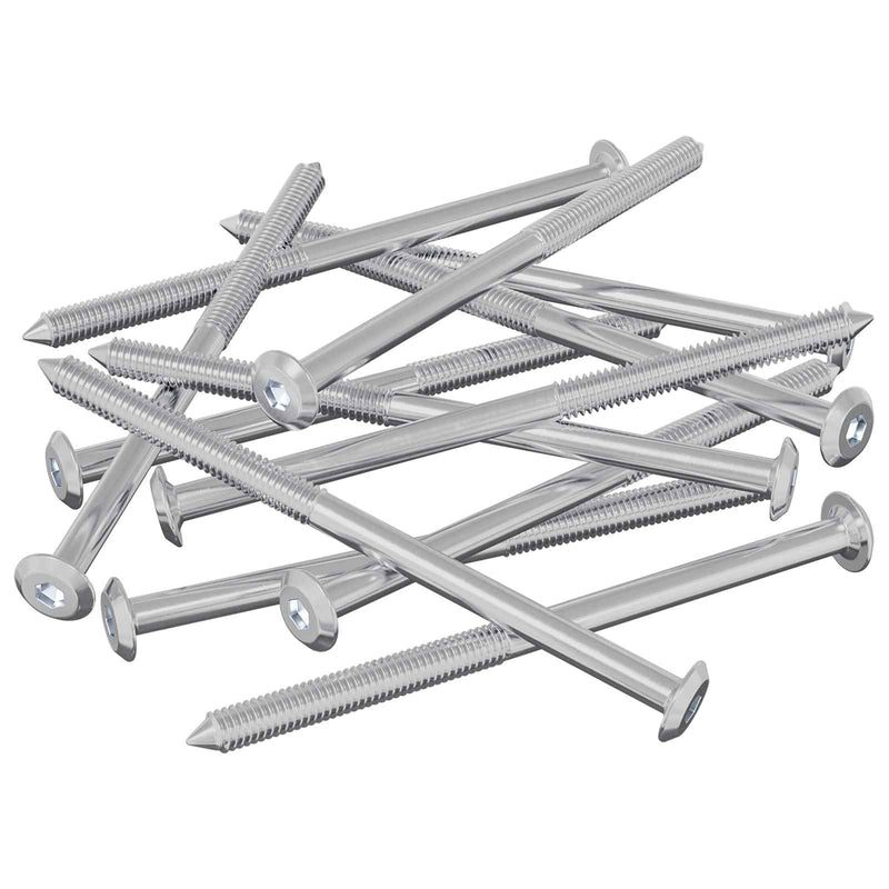Load image into Gallery viewer, Vidaxl meubelschroeven 12 pcs zilver m6 x 100 mm staal