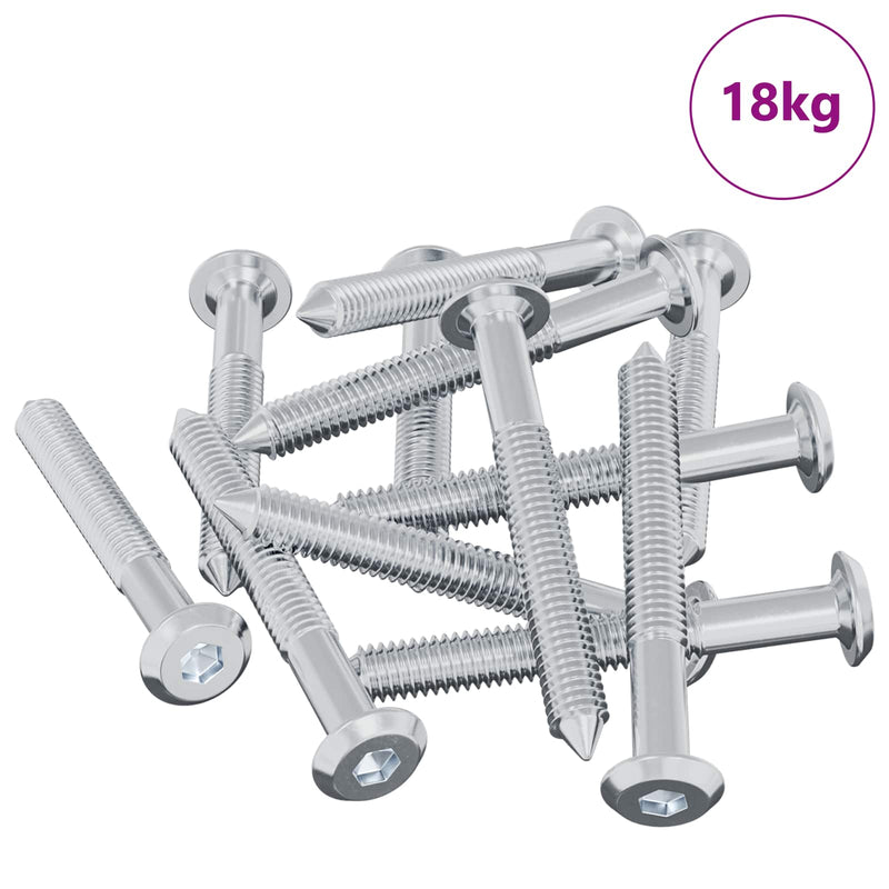 Load image into Gallery viewer, Vidaxl bout 1800 pcs zilver m6 x 50 mm staal