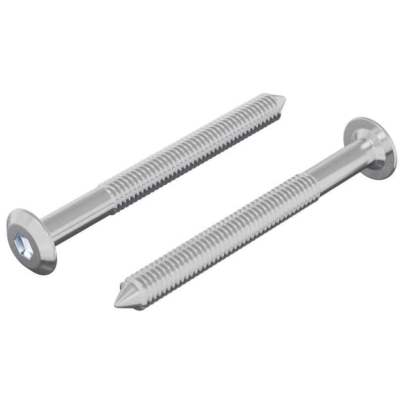 Load image into Gallery viewer, Vidaxl bout 2 pcs zilver m6 x 60 mm staal