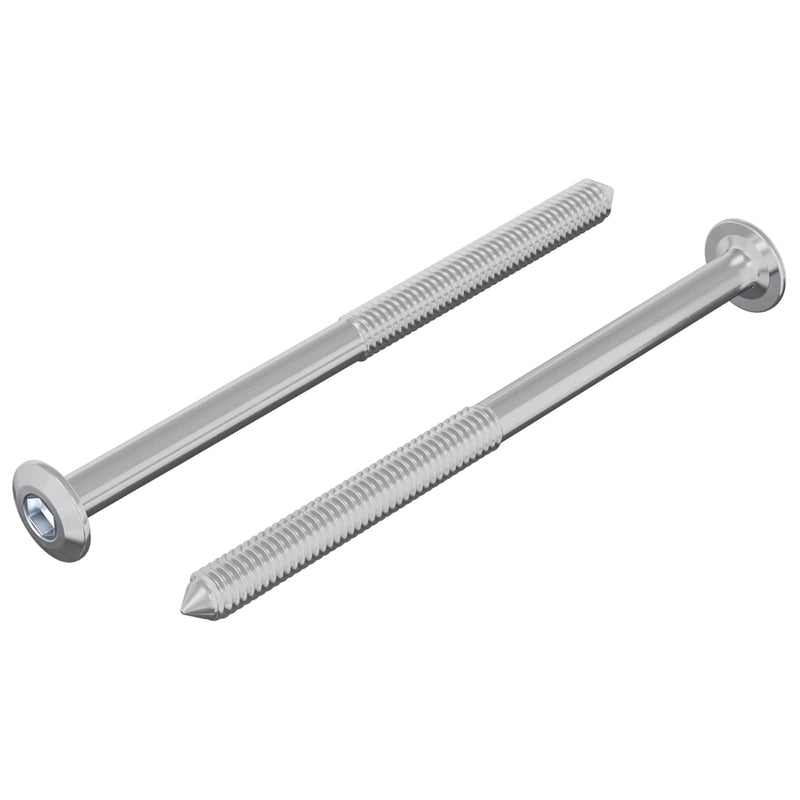 Load image into Gallery viewer, Vidaxl bout 2 pcs zilver m6 x 85 mm staal