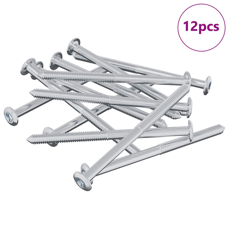 Load image into Gallery viewer, Vidaxl bout 12 pcs zilver m6 x 85 mm staal