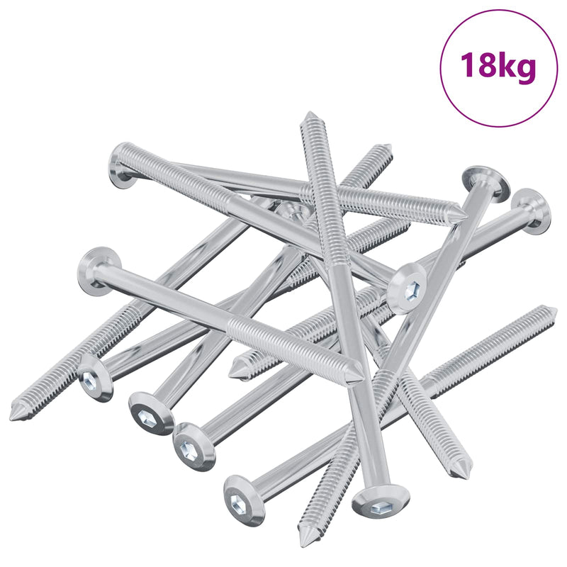 Load image into Gallery viewer, Vidaxl bout 1000 pcs zilver m6 x 100 mm staal