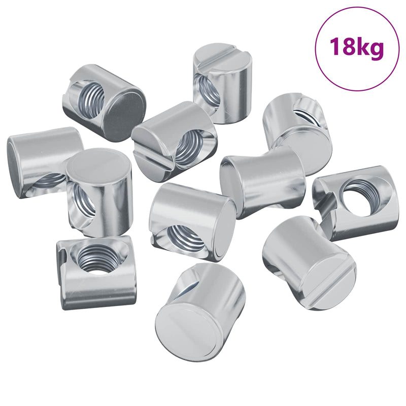 Load image into Gallery viewer, Vidaxl barrelmoeren 4500 pcs zilver m6 x 12 mm metaal