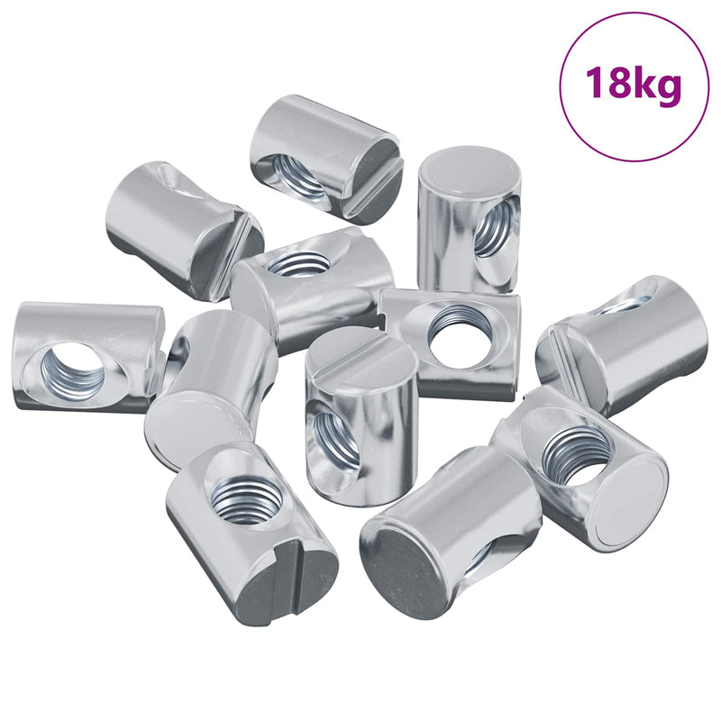Load image into Gallery viewer, Vidaxl meubel barrelmoer 3462 pcs verzinkt m6 x 13 mm ijzer