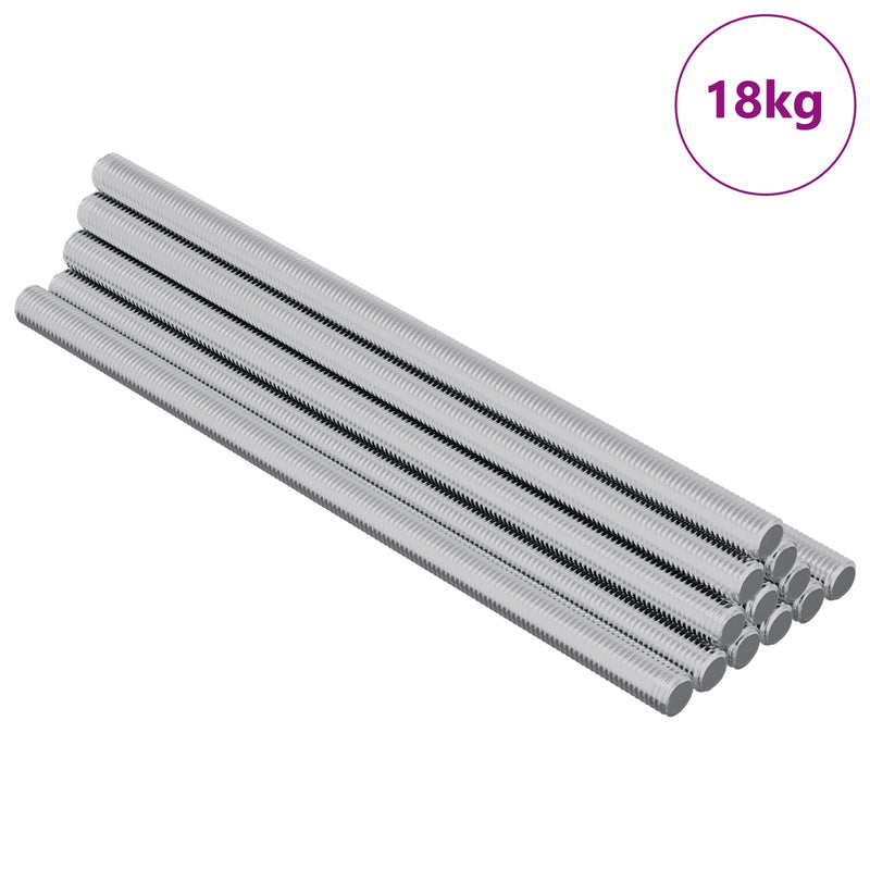 Load image into Gallery viewer, Vidaxl schroefdraadstangen 900 pcs zilver metaal
