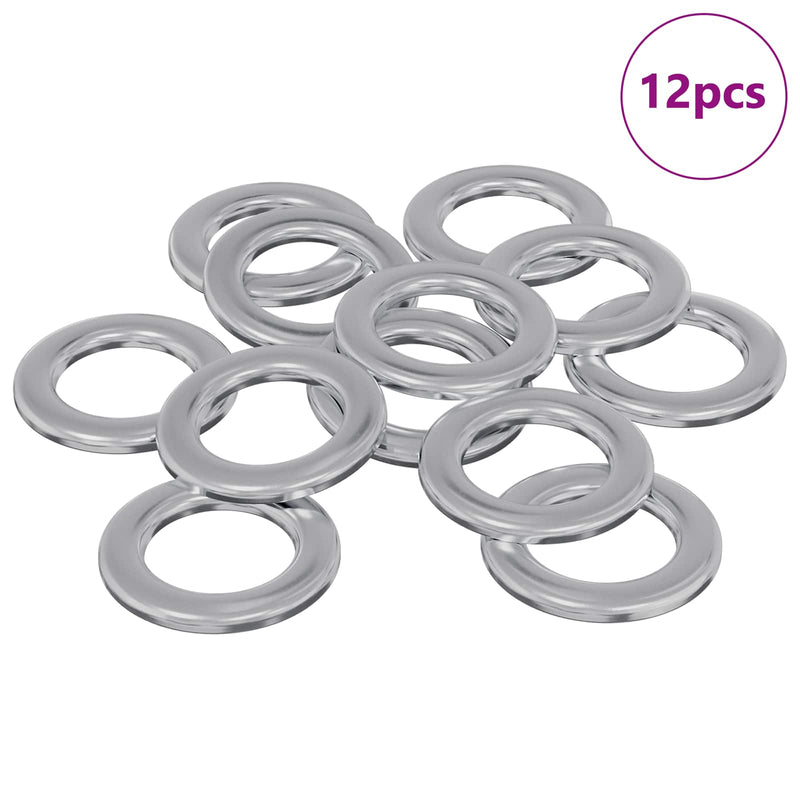 Load image into Gallery viewer, Vidaxl washers 12 pcs zilver 10 x 10 x 0,8 mm ijzer