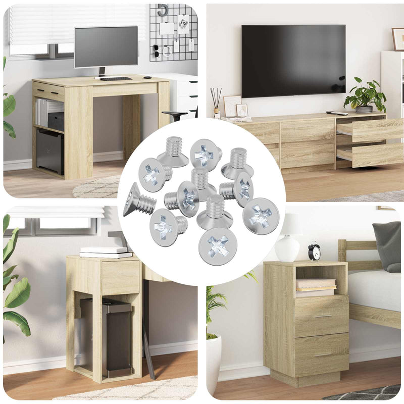 Load image into Gallery viewer, Vidaxl verzonken schroeven 32727 pcs zilver ijzer