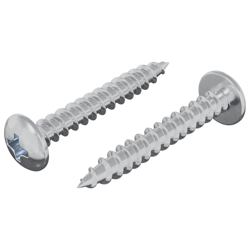 Load image into Gallery viewer, Vidaxl houten schroef 2 pcs zilver m4 x 28 mm ijzer