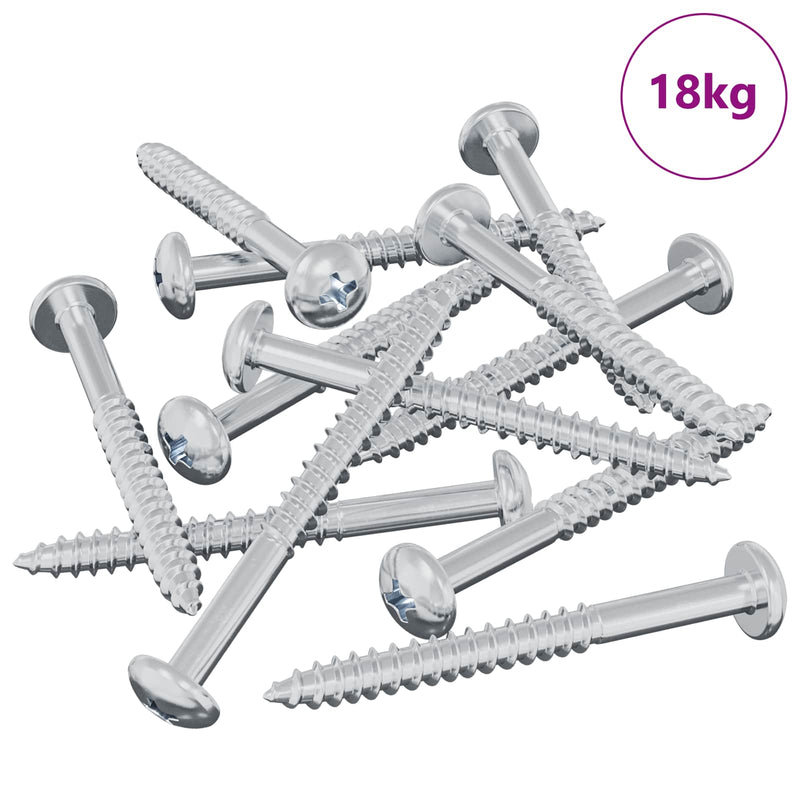 Load image into Gallery viewer, Vidaxl houten schroef 3273 pcs zilver 9,8 x 53 mm staal