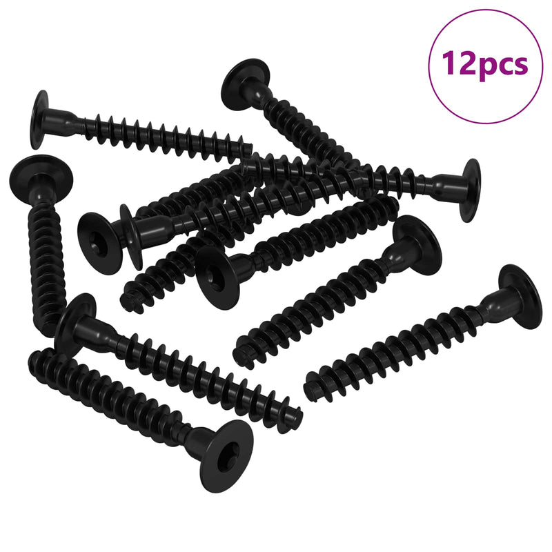 Load image into Gallery viewer, Vidaxl socket cap head schroef 12 pcs zwart m5 x 40 mm ijzer