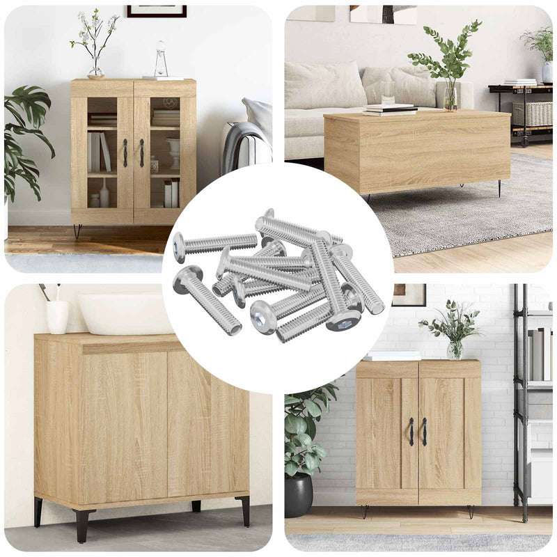 Load image into Gallery viewer, Vidaxl slotschroef effen 2647 pcs zilver staal