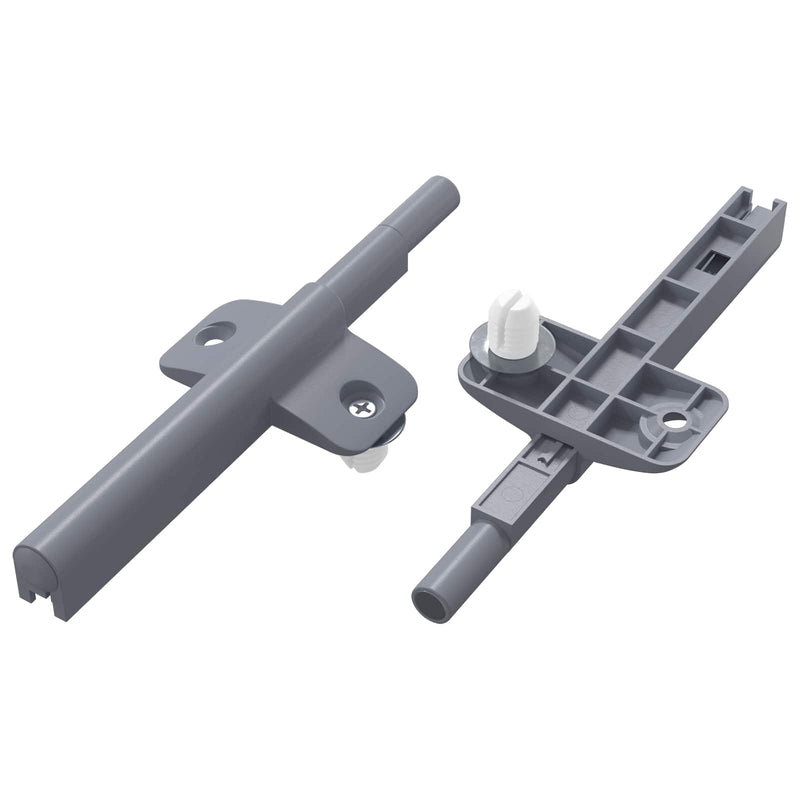 Load image into Gallery viewer, Vidaxl zachte sluitdempers 2 pcs grijs 125 x 47 x 15 mm pp