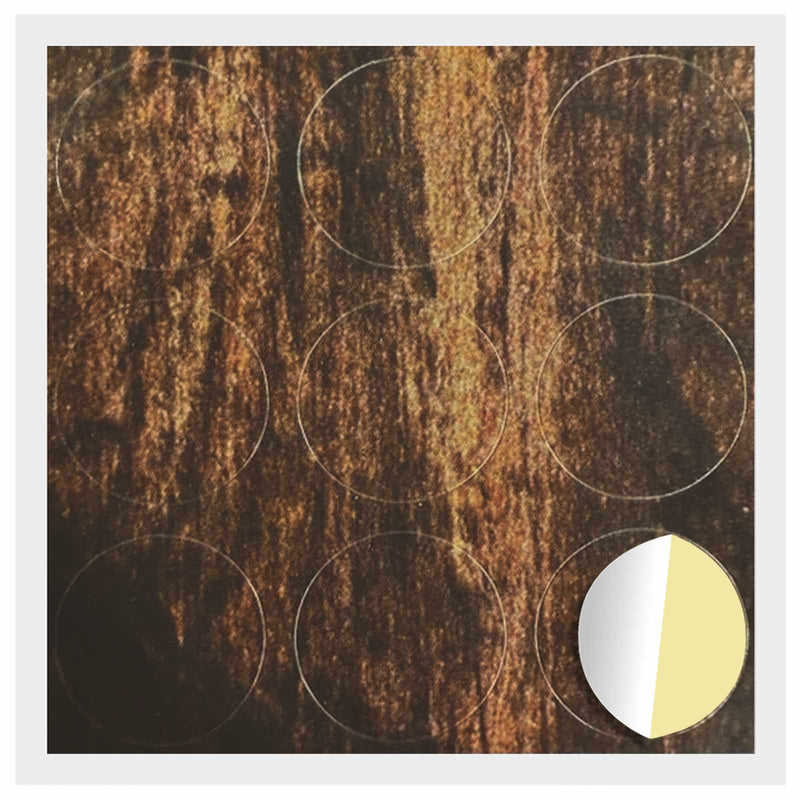 Load image into Gallery viewer, Vidaxl zelfklevende schroefhoes 12 pcs oudhout ø 20 x 0,5 mm