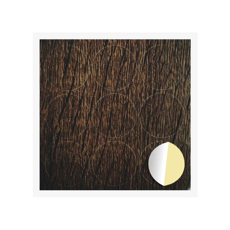 Load image into Gallery viewer, Vidaxl zelfklevende schroefhoes 12 pcs bruin eiken ø 20 x 0,5 mm