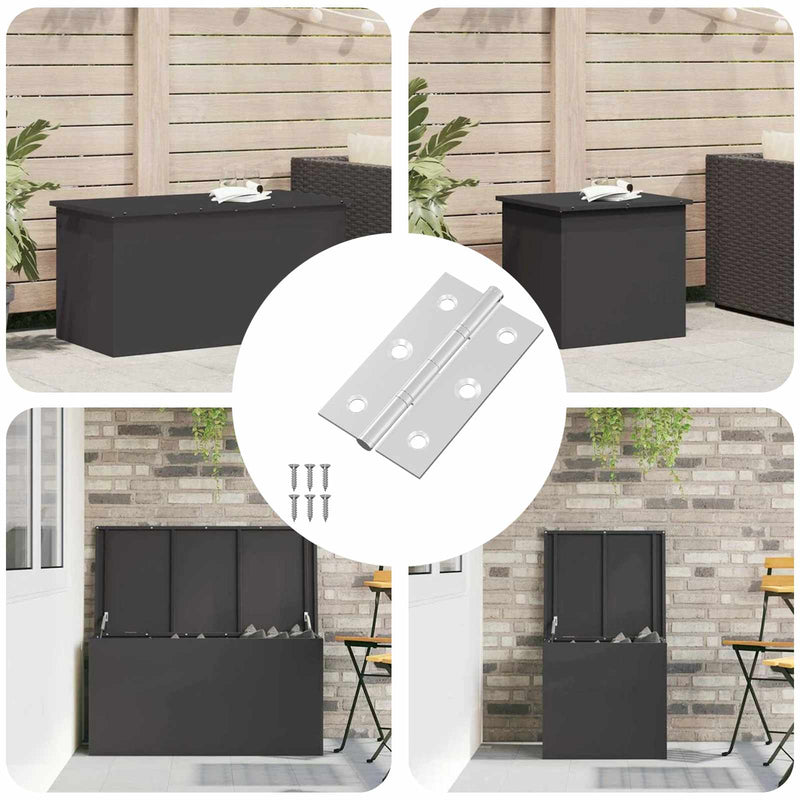 Load image into Gallery viewer, Vidaxl scharnier effen 899 pcs zilver 58 x 35 x 1 mm staal