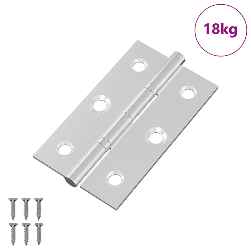 Load image into Gallery viewer, Vidaxl scharnier effen 899 pcs zilver 58 x 35 x 1 mm staal