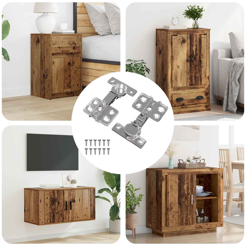 Load image into Gallery viewer, Vidaxl scharnier 2 pcs nikkel 85 x 52,5 x 9,5 mm ijzer