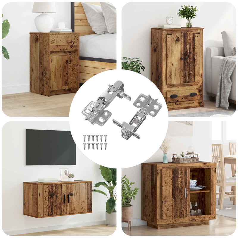 Load image into Gallery viewer, Vidaxl scharnier 2 pcs nikkel 139 x 64,1 x 10 mm ijzer