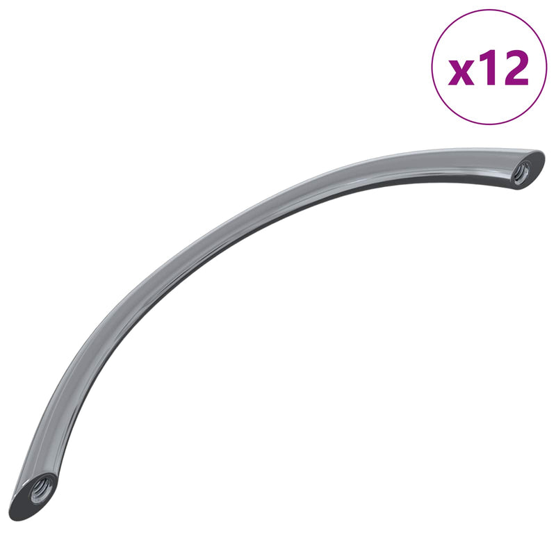 Load image into Gallery viewer, Vidaxl handvat 12 pcs zilver 107 x 3.6 x 23 mm roestvrij staal