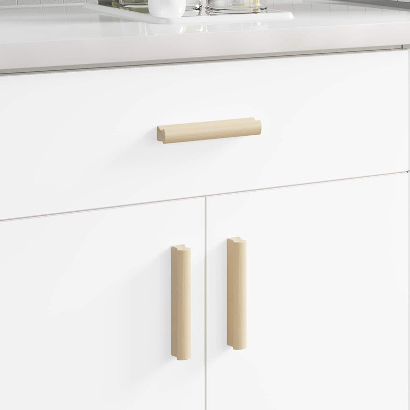 Load image into Gallery viewer, Vidaxl rechthoekige handgreep 2 pcs natuurlijke houtkleur