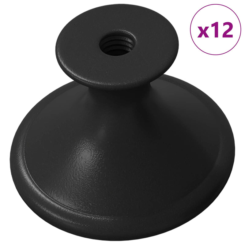 Load image into Gallery viewer, Vidaxl handvat 12 pcs zwart ø30 mm aluminium
