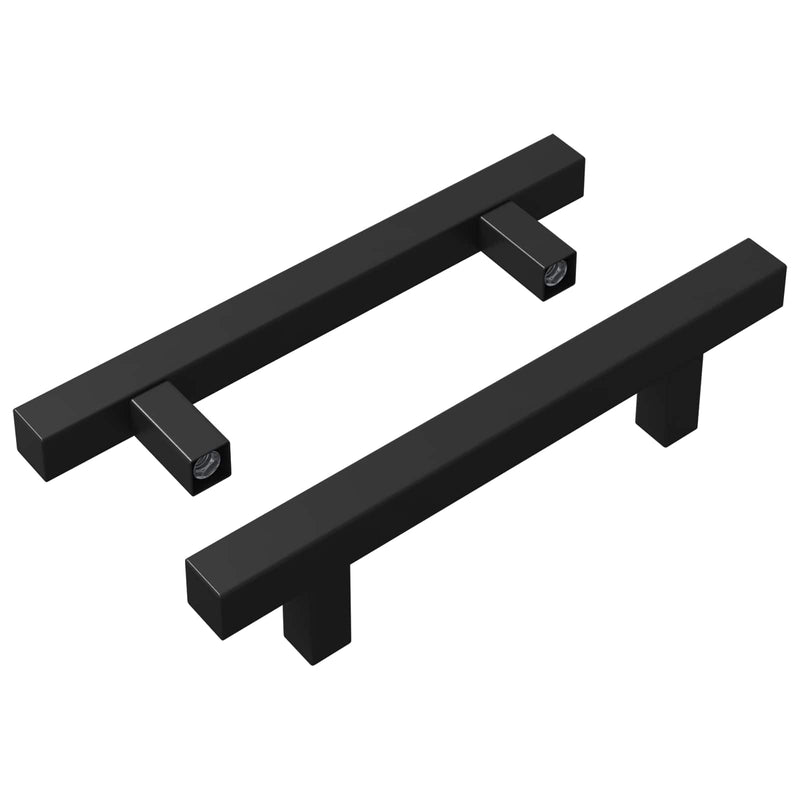 Load image into Gallery viewer, Vidaxl kasthandgreep 2 pcs zwart 150 x 12,3 x 35,2 mm roestvrij staal