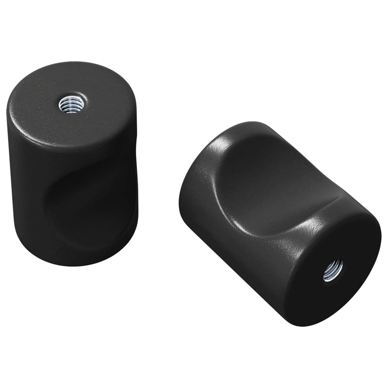Load image into Gallery viewer, Vidaxl kastknop 2 pcs zwart 18 x 23 mm ijzer