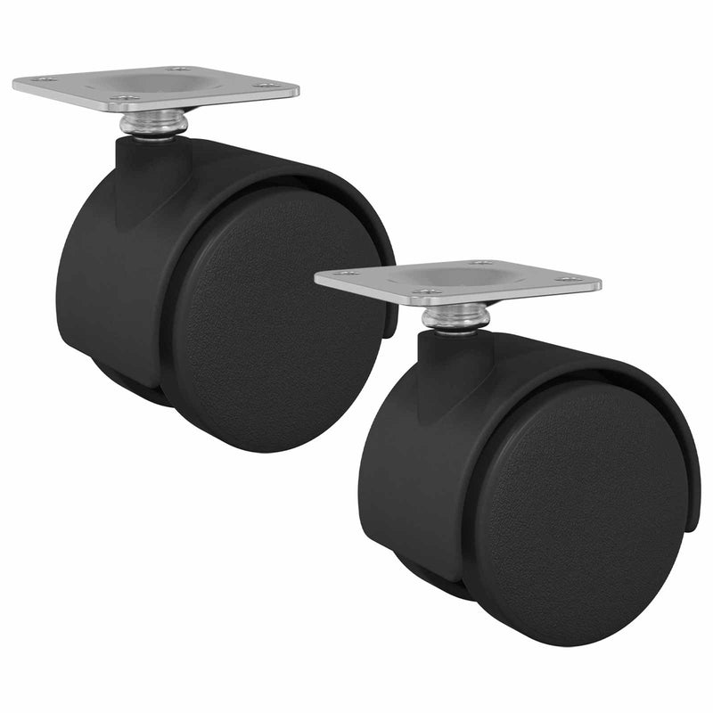 Load image into Gallery viewer, Vidaxl zwenkwiel 2 pcs zwart 39,5 x 39,5 x 37,8 mm ijzer en pp
