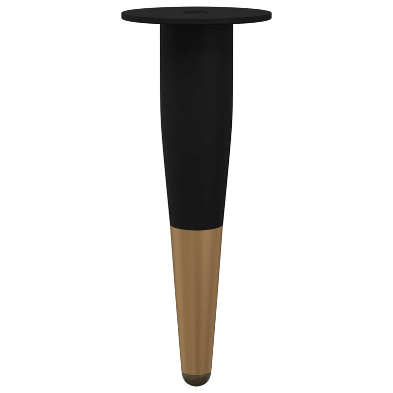Load image into Gallery viewer, Vidaxl meubelpoten 2 pcs zwart en goud ø 40 x 98 mm ijzer