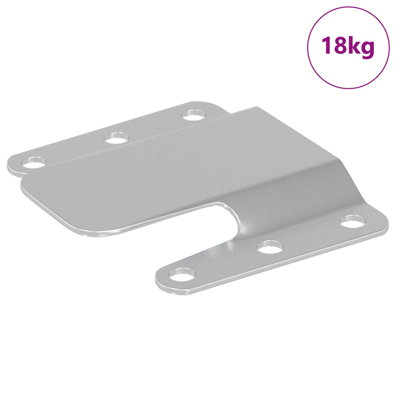 Load image into Gallery viewer, Vidaxl flush mount beugel 419 pcs zilver 75 x 66 x 1,4 mm staal