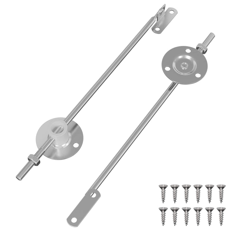 Load image into Gallery viewer, Vidaxl deksel ondersteunend scharnier 2 pcs zilver 194 x 36 x 18 mm