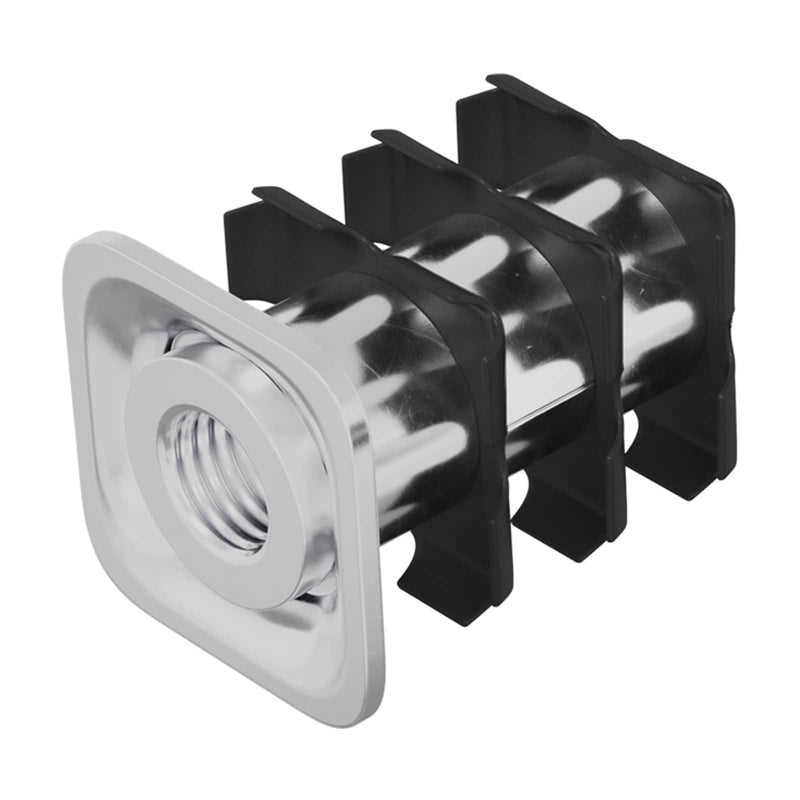 Load image into Gallery viewer, Vidaxl draadbuis invoeg 12 pcs zwart en zilver 15,8 x 15,8 x 22,5 mm