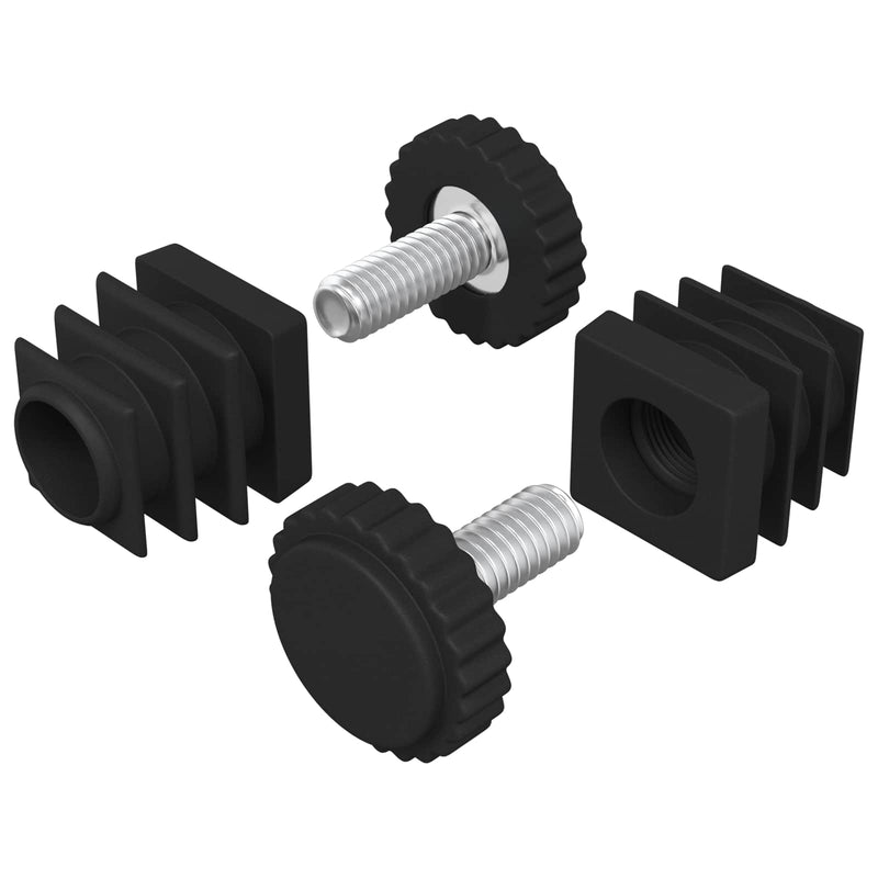 Load image into Gallery viewer, Vidaxl meubel levelers verstelbaar 2 pcs zwart m6 pp