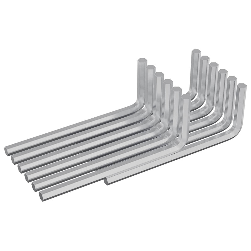 Load image into Gallery viewer, Vidaxl zeskantsleutel 2118 pcs zilver 32 x 86 mm staal