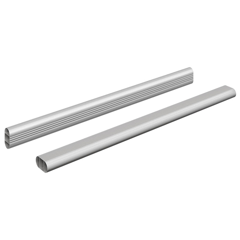 Load image into Gallery viewer, Vidaxl kaststaaf 2 pcs zilver 764 x 15 x 29 mm aluminium legering