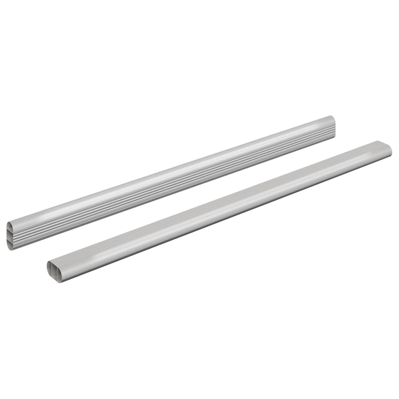 Load image into Gallery viewer, Vidaxl kaststaaf 2 pcs zilver 764 x 15 x 29 mm aluminium legering