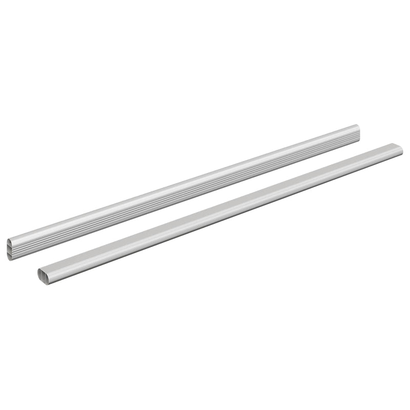 Load image into Gallery viewer, Vidaxl kaststaaf 2 pcs zilver 764 x 15 x 29 mm aluminium legering