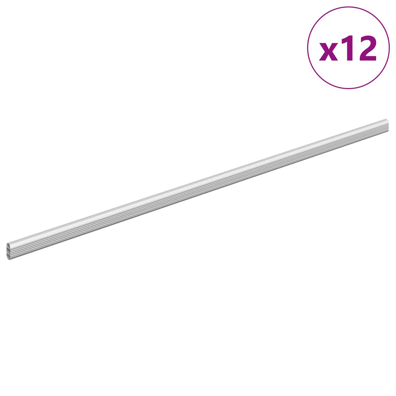 Load image into Gallery viewer, Vidaxl kaststaaf 12 pcs zilver 764 x 15 x 29 mm aluminium legering