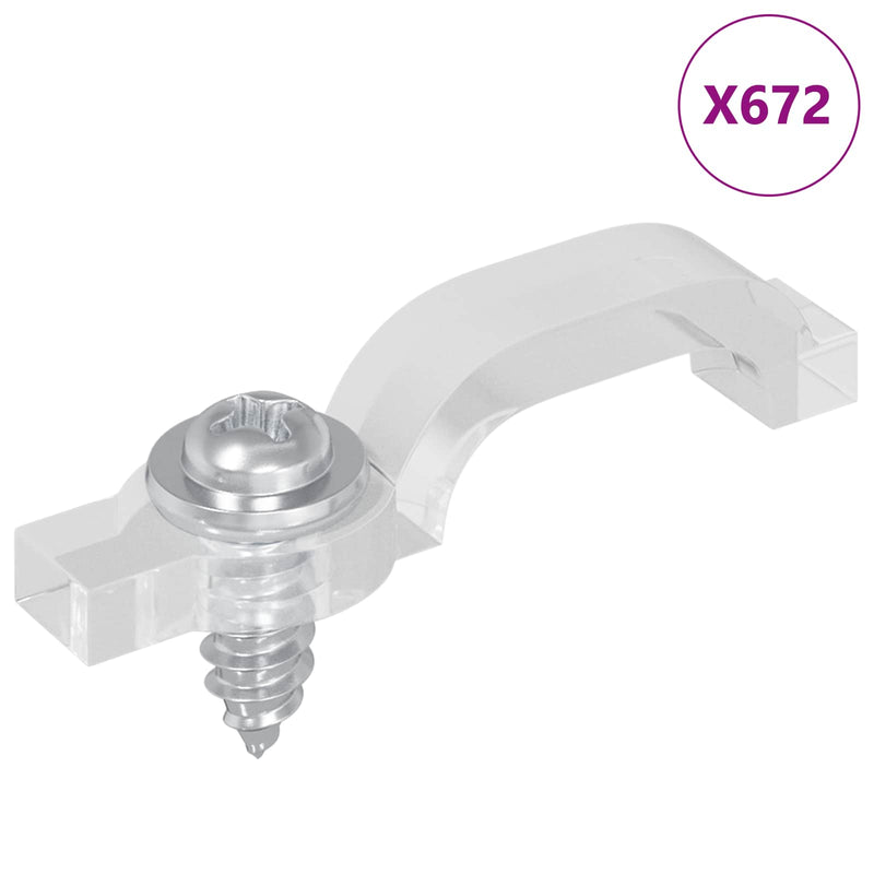 Load image into Gallery viewer, Vidaxl led strip clips 12 pcs doorzichtig 23,8 x 7,3 x 4,3 mm