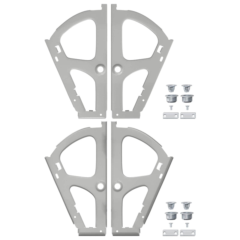 Load image into Gallery viewer, Vidaxl flip lade scharnier 2 pcs zilver 235 x 155 x 30 mm ijzer