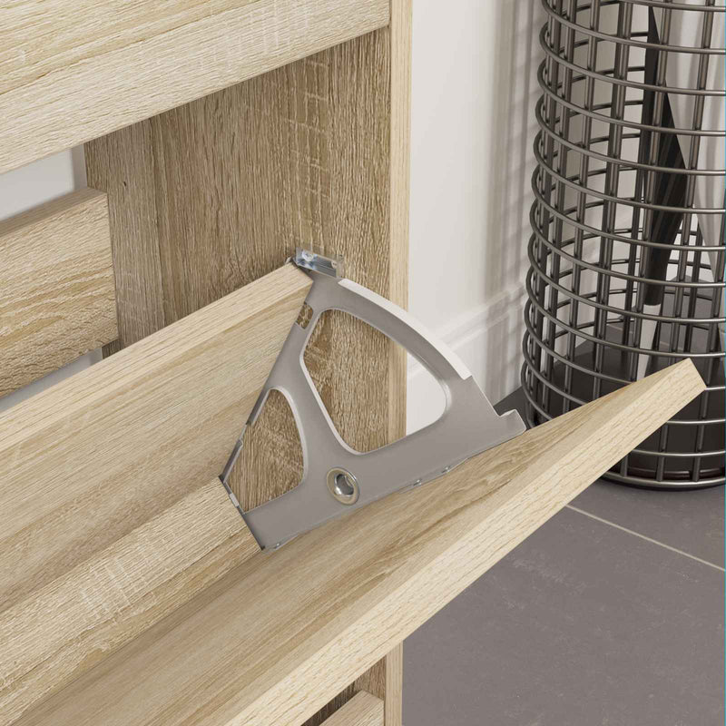 Load image into Gallery viewer, Vidaxl flip lade scharnier 12 pcs zilver 235 x 155 x 30 mm ijzer
