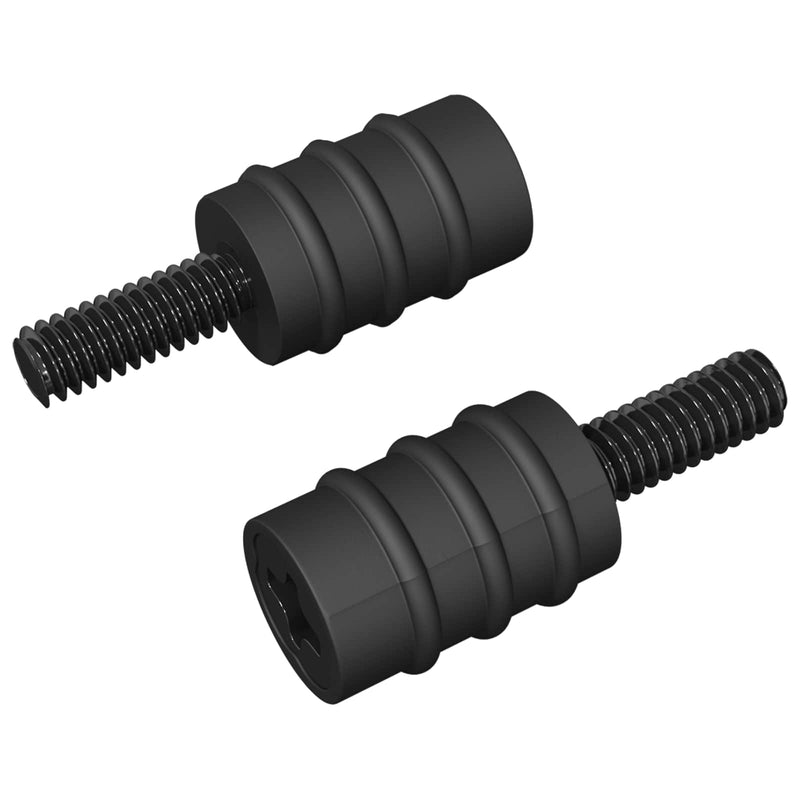 Load image into Gallery viewer, Vidaxl standoff schroef 2 pcs zwart m4 rubber en staal