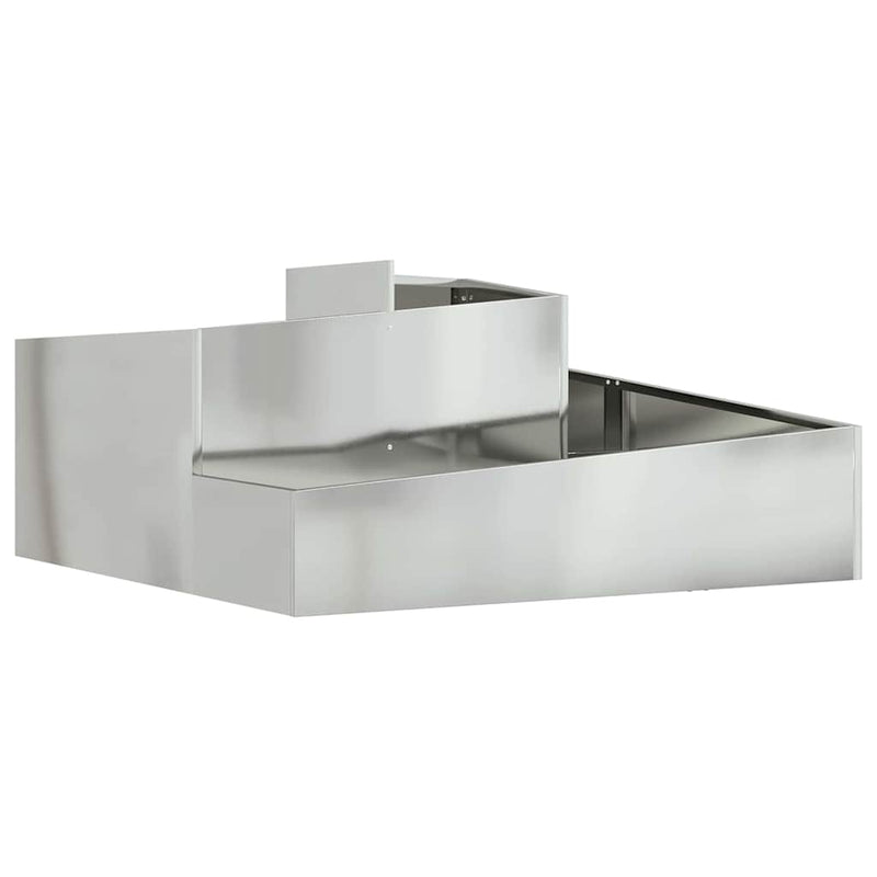 Load image into Gallery viewer, Vidaxl tuin bloempot zilver 100 x 100 x 50 cm gegalvaniseerd staal