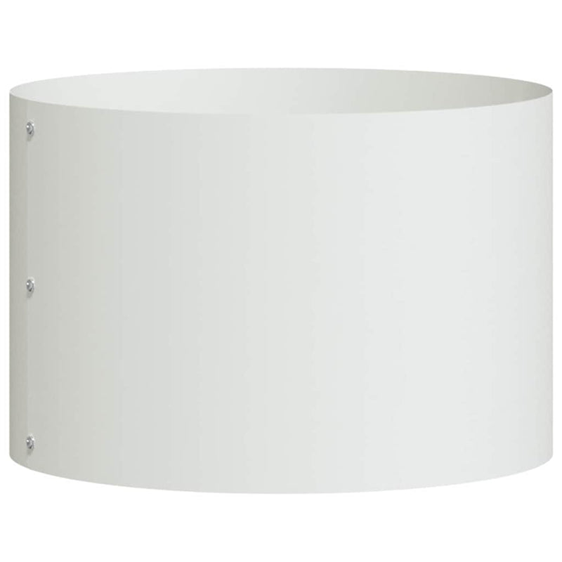 Load image into Gallery viewer, Vidaxl plantenring wit 30 x 30 x 20 cm koudgewalst staal