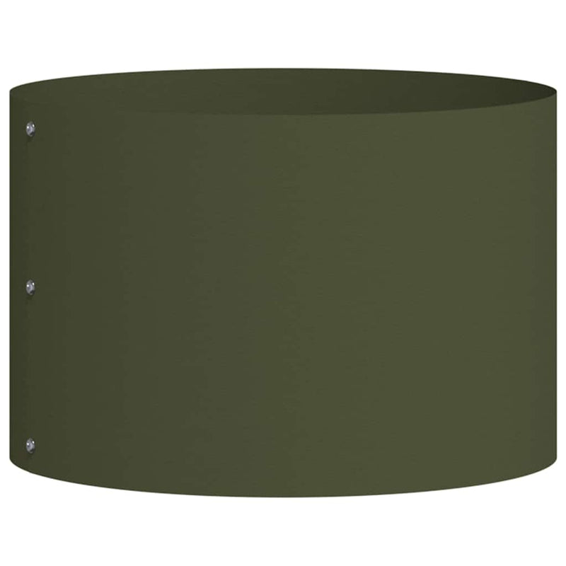 Load image into Gallery viewer, Vidaxl plantenring olijf groen 30 x 30 x 20 cm koudgewalst staal