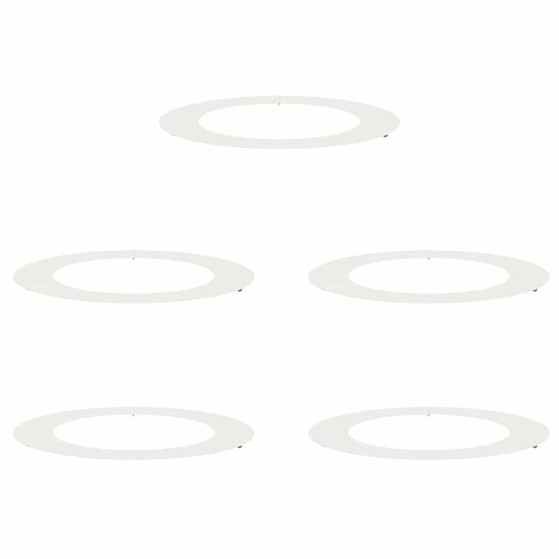 Load image into Gallery viewer, Vidaxl geschikt voor platte boomringen 5 pcs wit ø60 90 cm staal
