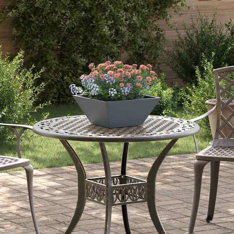 Load image into Gallery viewer, Vidaxl tuin bloempot antraciet 35 x 35 x 15 cm koudgewalst staal